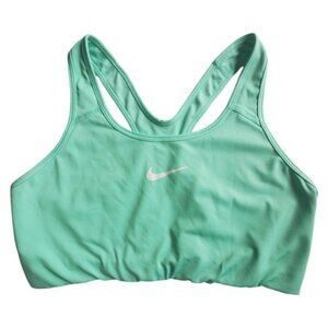 Nike Swoosh Aqua Green Sports Bra Size XL